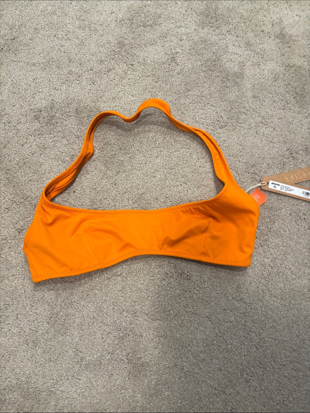 SKIMS Orange Bralette Swim Top
